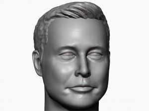 elon musk 3d printable portrait 3D Принт Модель