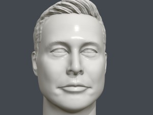 elon musk 3d printable portrait 3D Принт Модель