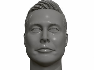 elon musk 3d printable portrait 3D Принт Модель