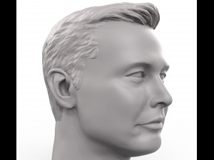 elon musk 3d printable portrait 3D Принт Модель