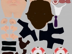 john fitzgerald kennedy jfk game ready rigged animated low poly 3D Модель