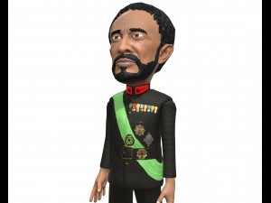 haile selassie low poly game character Model 3D