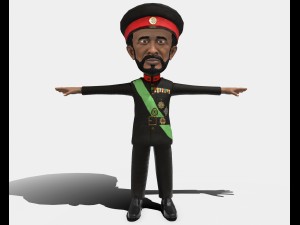 haile selassie low poly game character Model 3D