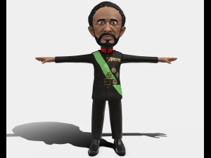 haile selassie low poly game character Model 3D