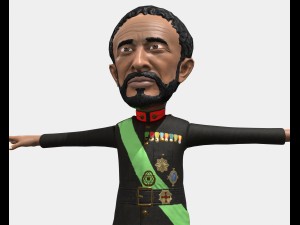 haile selassie low poly game character Model 3D