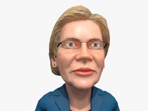elizabeth warren stylized free 3D 모델