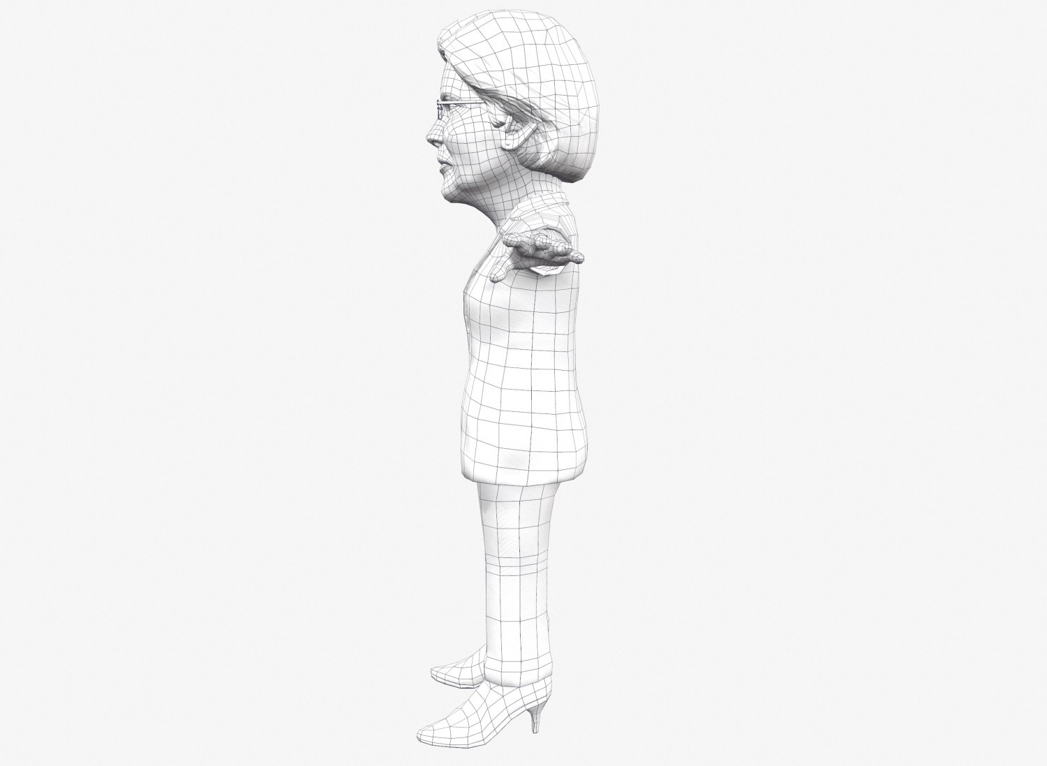 Elizabeth Warren Stylized Free Gratis Modello 3d In Donna 3dexport