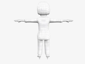 elizabeth warren stylized free 3D Model