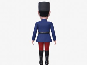 charles de gaulle stylized game ready rigged animated 3d character 3D Model