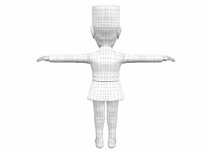 charles de gaulle stylized game ready rigged animated 3d character 3D Model