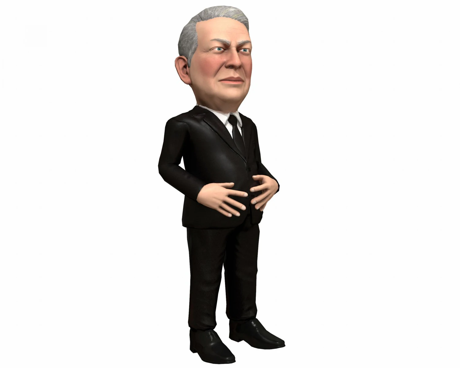 al gore stylized game ready 3D Model .c4d .max .obj .3ds .fbx .stl .blend 