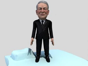 al gore stylized game ready 3D Model