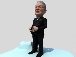 al gore stylized game ready 3D Model