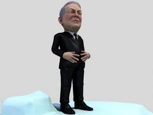 al gore stylized game ready 3D Model