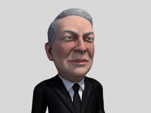 al gore stylized game ready 3D Модель