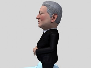 al gore stylized game ready 3D Модель