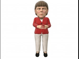 angela merkel stylized game ready rigged animated 3Dモデル