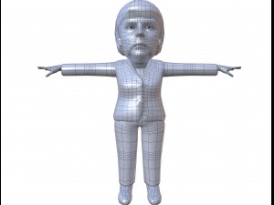 angela merkel stylized game ready rigged animated 3Dモデル