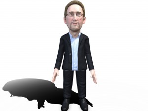 edward snowden stylized game ready 3d character 3D Model