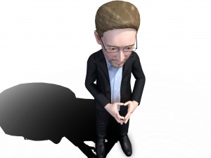 edward snowden stylized game ready 3d character 3D Модель