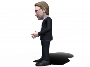 edward snowden stylized game ready 3d character 3D Модель