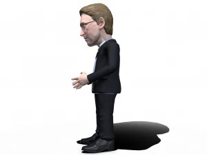 edward snowden stylized game ready 3d character 3D Model