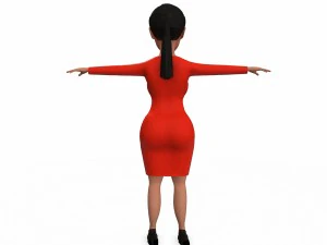 kym harashian east game ready 3d character 3D Model