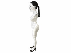 kym harashian east game ready 3d character 3D Модель