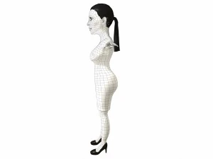 kym harashian east game ready 3d character 3D Model