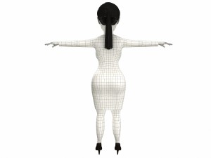 kym harashian east game ready 3d character 3D Модель