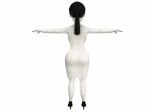 kym harashian east game ready 3d character 3D Model