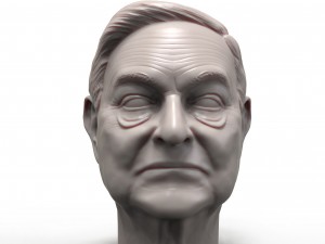 george soros 3d printable portrait 3D प्रिंट मॉडल