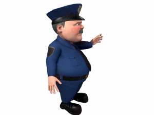 cartoon policeman 3D Model