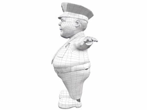 cartoon policeman 3D Model