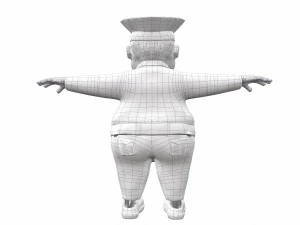 cartoon policeman 3D Model