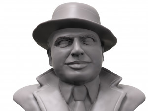 al capone 3d printable portrait sculpture 3D Print Model