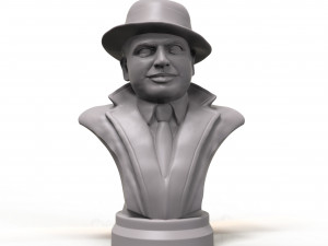 al capone 3d printable portrait sculpture 3D Принт Модель