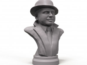 al capone 3d printable portrait sculpture 3D Принт Модель