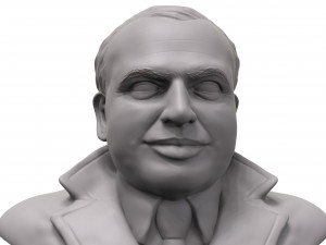 al capone 3d printable portrait sculpture 3D Принт Модель