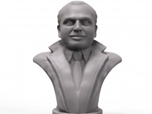 al capone 3d printable portrait sculpture 3D Принт Модель