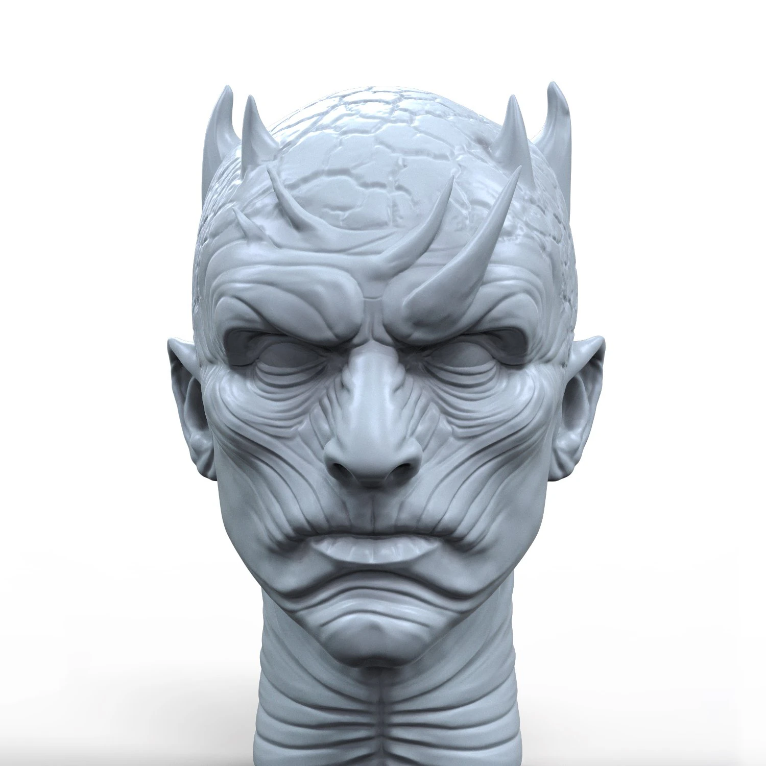 night king 3d printable portrait sculpture 3D Print Model .c4d .max .obj .3ds .fbx .stl .blend 