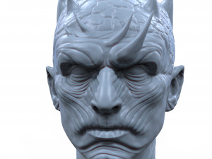 night king 3d printable portrait sculpture Model Cetak 3D