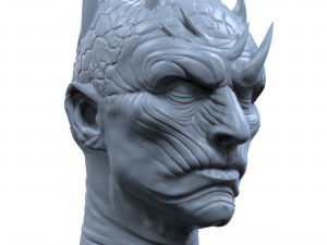 night king 3d printable portrait sculpture Model Cetak 3D