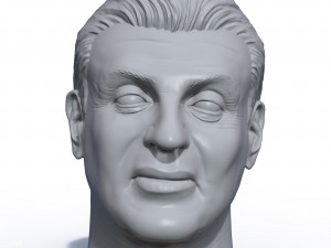 sylvester stallone 3d printable portrait sculpture 3D Print Model
