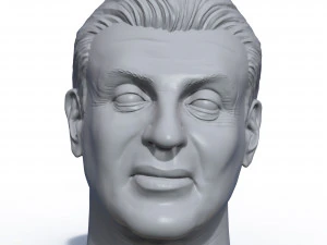 Sylvester Stallone, portrait-sculpture imprimable en 3D Modèles 3D en vedette