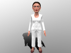 aoc stylized game ready 3d caricature 3D Model
