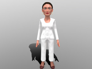 aoc stylized game ready 3d caricature 3D Модель