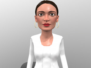 aoc stylized game ready 3d caricature 3D Модель
