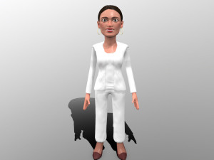 aoc stylized game ready 3d caricature 3D Модель