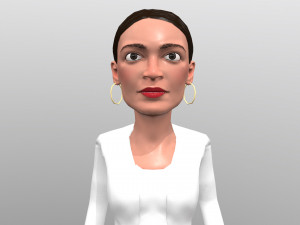 aoc stylized game ready 3d caricature 3D Модель